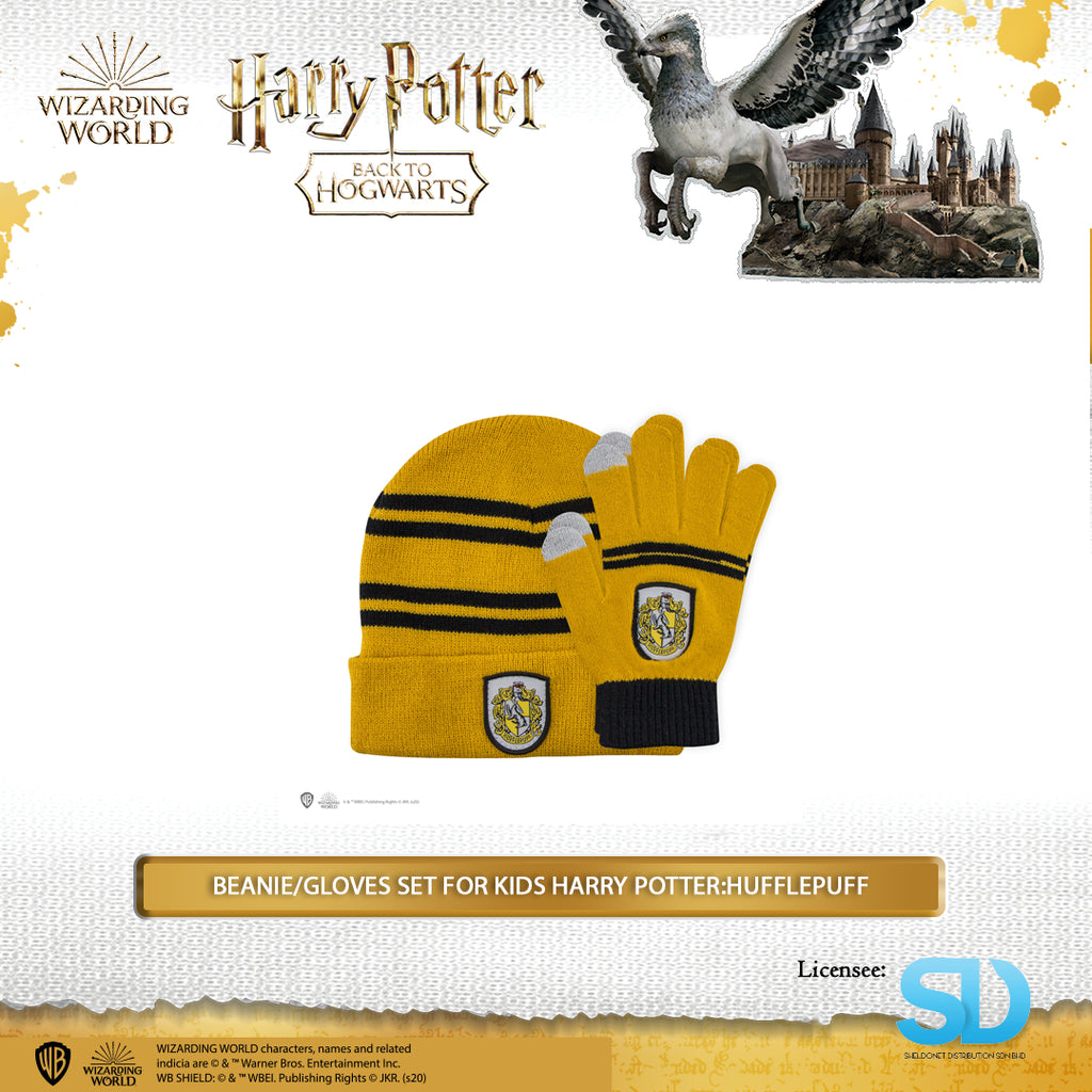 Cinereplica: Beanie/Gloves Set For Kids Harry Potter: Hufflepuff