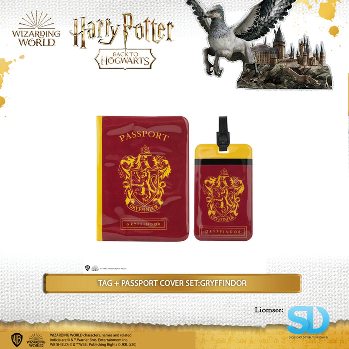 Cinereplica: Tag + Passport Cover Set:Gryffindor