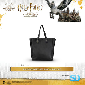 Cinereplica: Handbag:Hogwarts - Black PU Leather