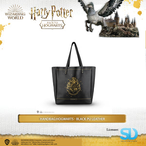 Cinereplica: Handbag:Hogwarts - Black PU Leather