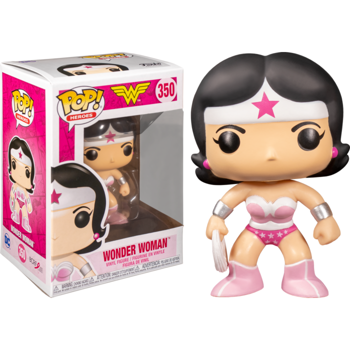 Pop! Heroes: Wonder Woman - Wonder Woman (Breast Cancer Awareness) - Sheldonet Toy Store