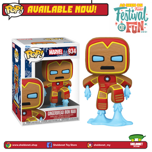 Pop! Marvel: Holiday - Iron Man (Gingerbread Man) - Sheldonet Toy Store