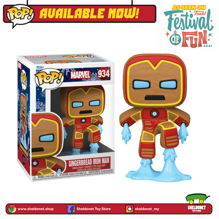Pop! Marvel: Holiday - Iron Man (Gingerbread Man)
