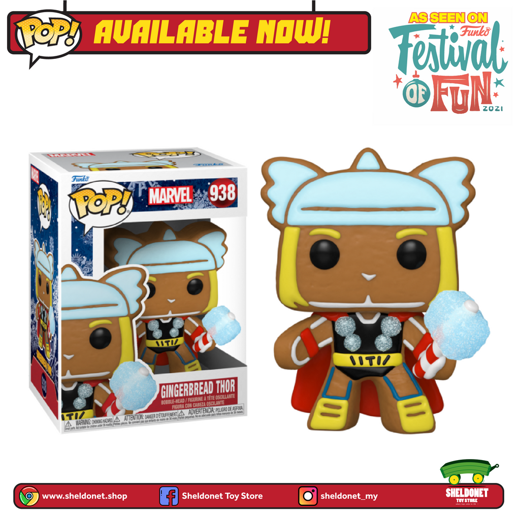 Pop! Marvel: Holiday - Thor (Gingerbread Man) - Sheldonet Toy Store