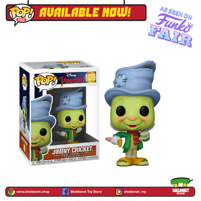 Pop! Disney: Pinocchio - Street Jiminy Cricket