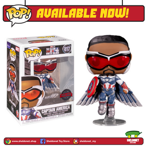Pop! Marvel: The Falcon & Winter Soldier - Captain America (Flying) [Exclusive] - Sheldonet Toy Store