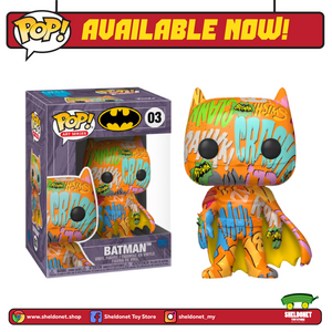 Pop! Heroes (Artist Series): DC Comics - Batman (Orange) With Choice Of Pop! Protector (Exclusive) - Sheldonet Toy Store