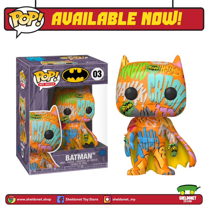 Pop! Heroes (Artist Series): DC Comics - Batman (Orange) With Choice Of Pop! Protector (Exclusive)