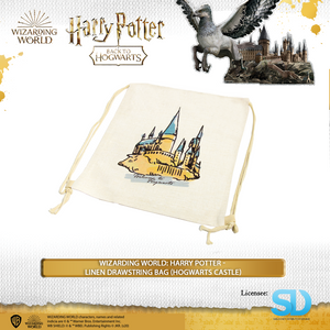 Wizarding World: Harry Potter - Linen Drawstring Bag (Hogwarts Castle)