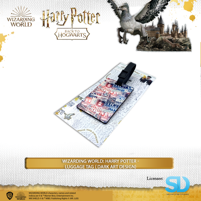 Wizarding World: Harry Potter -LUGGAGE TAG ( DARK ART DESIGN)