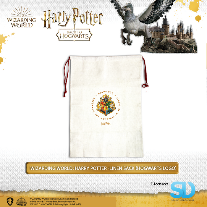 Wizarding World: Harry Potter -LINEN SACK (HOGWARTS LOGO)
