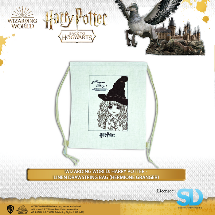 Wizarding World: Harry Potter -Linen Drawstring Bag (HERMIONE GRANGER)