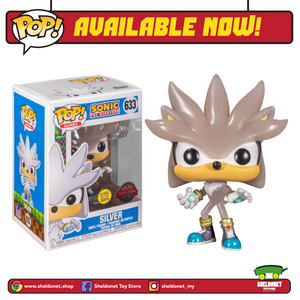 Pop! Games: Sonic 30th Anniversary - Silver (Glow In The Dark) [Exclusive] - Sheldonet Toy Store