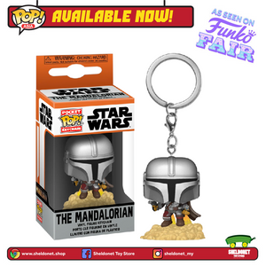 [IN-STOCK] Pocket Pop! Keychain: The Mandalorian - The Mandalorian With Blaster - Sheldonet Toy Store