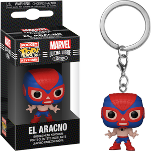 Pocket Pop! Keychain: Marvel Luchadores - Spider-Man - Sheldonet Toy Store
