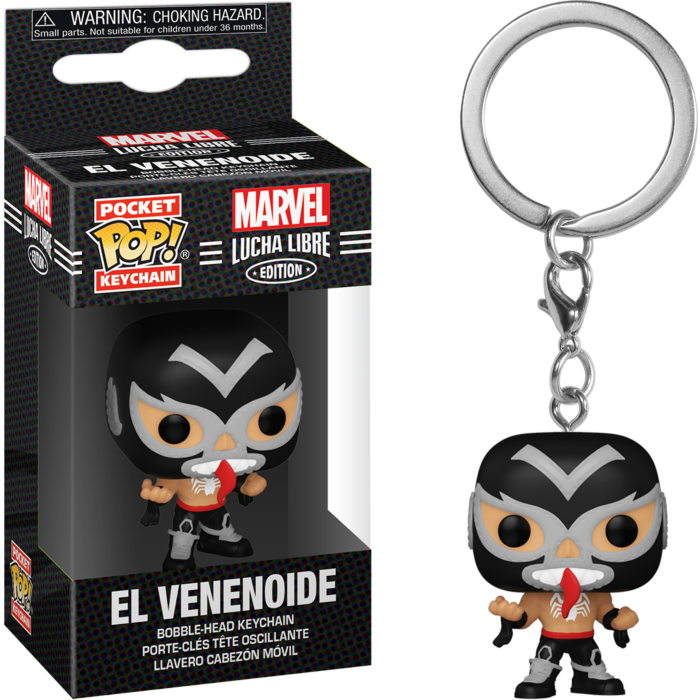 Pocket Pop! Keychain: Marvel Luchadores - Venom - Sheldonet Toy Store