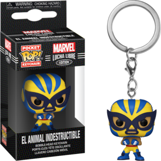 Pocket Pop! Keychain: Marvel Luchadores - Wolverine - Sheldonet Toy Store