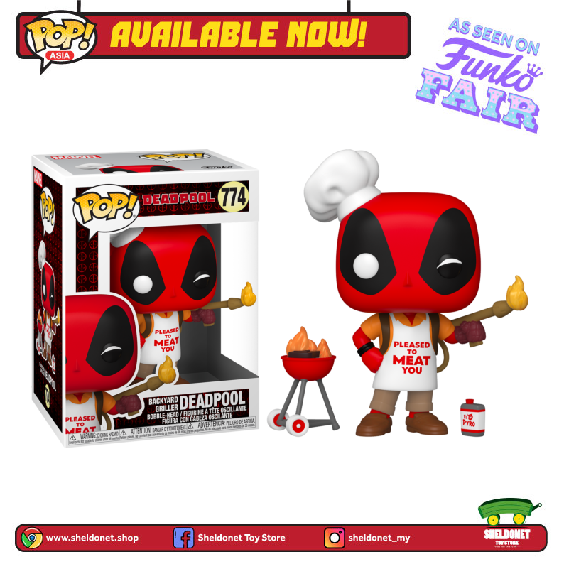 Pop! Marvel: Deadpool 30th Anniversary - Backyard Griller Deadpool - Sheldonet Toy Store
