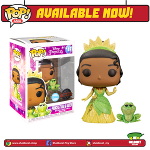 Pop! Disney: Princess & The Frog - Tiana & Naveen (Diamond Glitter) [Exclusive] - Sheldonet Toy Store