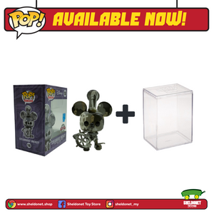 Pop! Disney (Artist Series): Mickey Mouse - Steamboat Willie With Choice Of Pop! Protector (Exclusive) - Sheldonet Toy Store