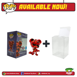 Pop! Disney (Artist Series): Mickey Mouse - Firefighter Mickey With Choice Of Pop! Protector (Exclusive) - Sheldonet Toy Store