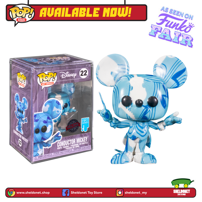 Pop! Disney (Artist Series): Mickey Mouse - Conductor Mickey With Choice Of Pop! Protector (Exclusive)