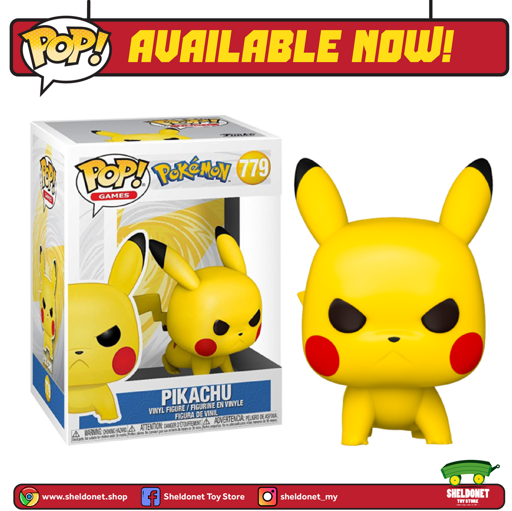 Pop! Games: Pokemon - Pikachu Angry Crouching (Attack Stance)