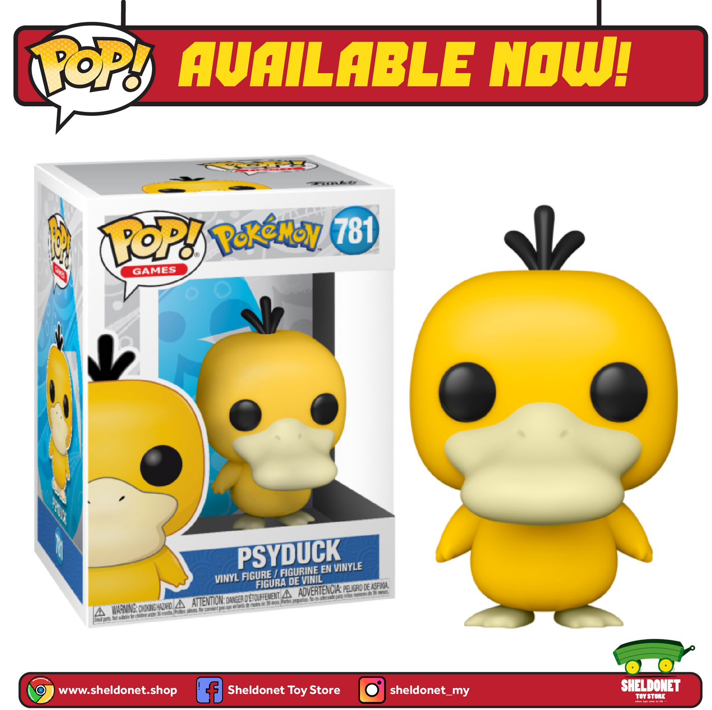 FUNKO Funko POP! Games, Pokemon - Psyduck - Coll…