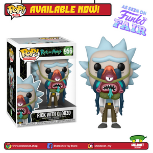 [IN-STOCK] Pop! Animation: Rick and Morty - Rick with Glorzo - Sheldonet Toy Store