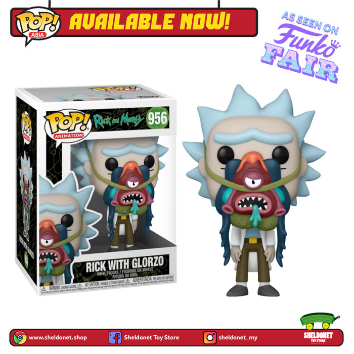 [IN-STOCK] Pop! Animation: Rick and Morty - Rick with Glorzo