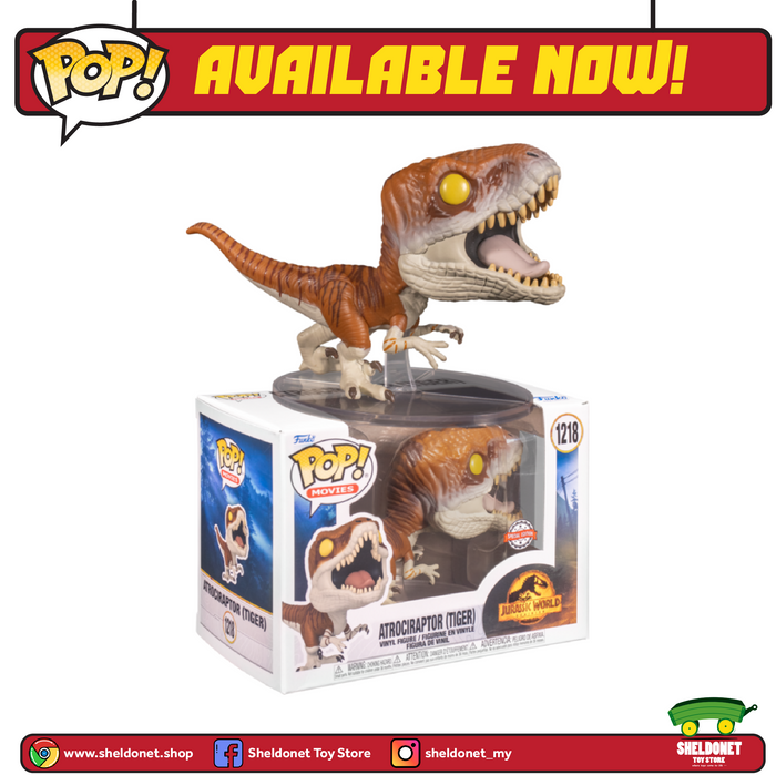 [IN-STOCK] Pop! Movies: Jurassic World: Dominion - Atrociraptor (Tiger) [Exclusive]