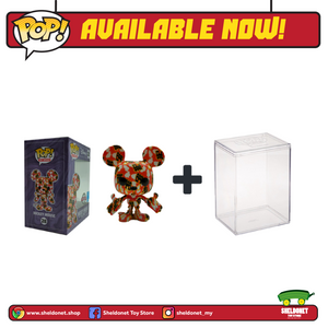 Pop! Disney (Artist Series): Mickey Mouse - Mickey Mouse Trains (Prime Day 2021) With Choice Of Pop! Protector (Exclusive) - Sheldonet Toy Store