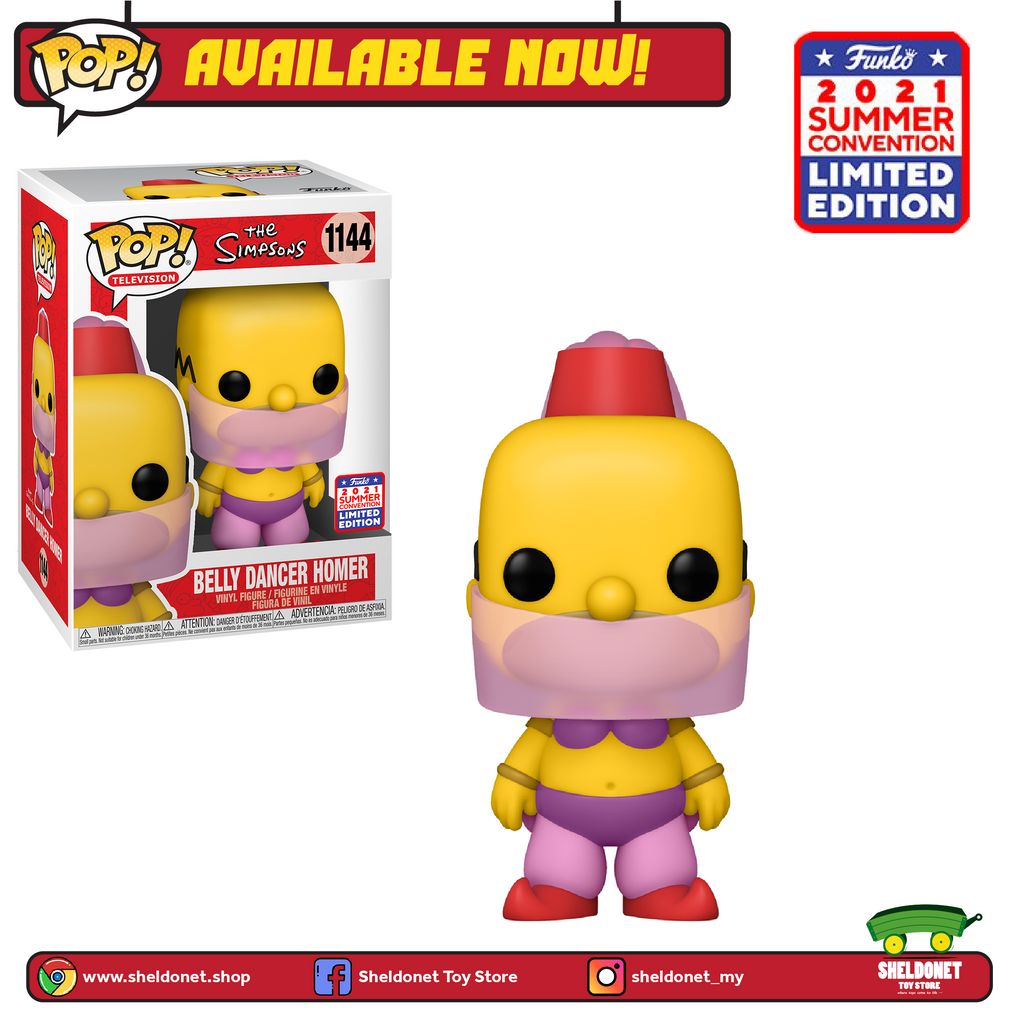 Pop! TV: The Simpson - Belly Dancer Homer [SDCC Summer Convention 2021] - Sheldonet Toy Store