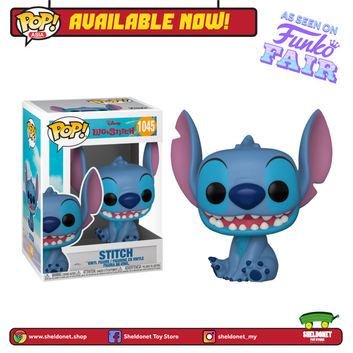 [IN-STOCK] Pop! Disney: Lilo and Stitch - Smiling Seated Stitch