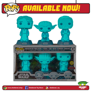 Pop! Star Wars: Across The Galaxy - Force Ghost (3-Pack) [Glow In The Dark] [Exclusive] - Sheldonet Toy Store
