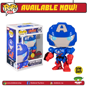 [IN-STOCK] Pop! Marvel: Marvel Mech - Captain America (Glow In The Dark) [Exclusive] - Sheldonet Toy Store