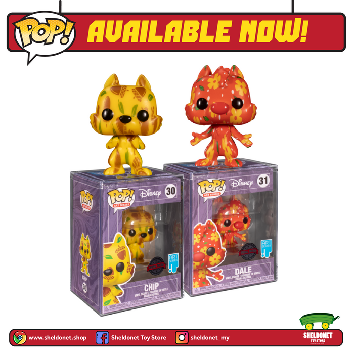 Pop! Disney (Artist Series): Treasures From The Vault - Chip And Dale With Choice Of Pop! Protector (Set of 2) [Exclusive]