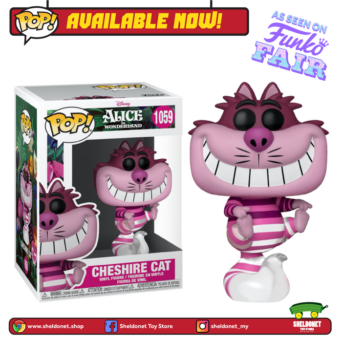 [IN-STOCK] Pop! Movies: Alice in Wonderland - Cheshire Cat (Translucent)