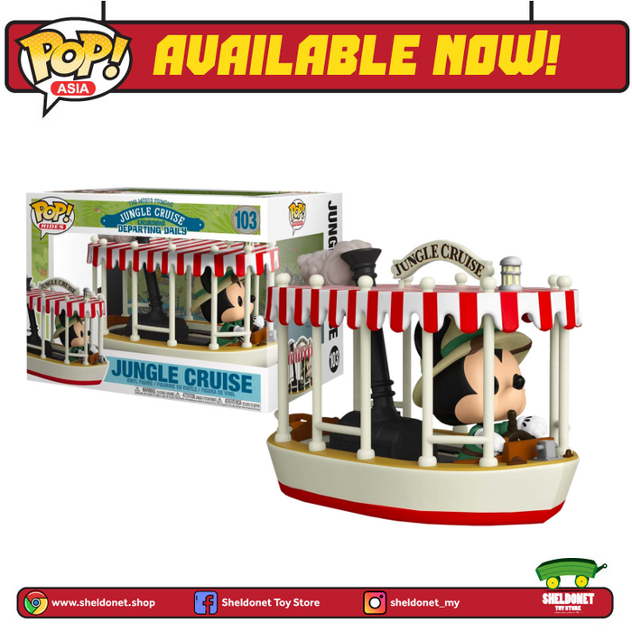 [IN-STOCK] Pop! Rides: The Jungle Cruise - Mickey With Boat