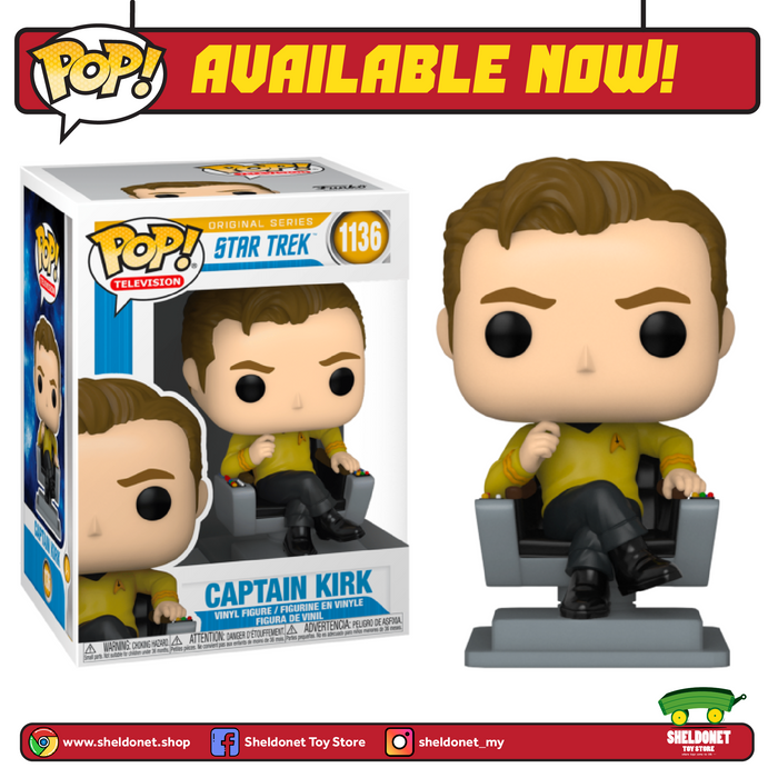 Pop! TV: Star Trek: The Original Series - Captain Kirk In Chair