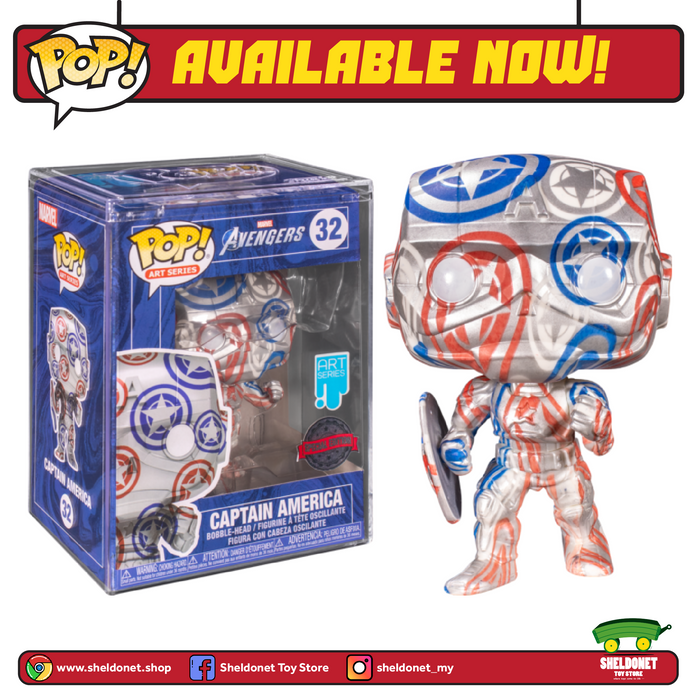 Pop! Artist Series: Patriotic Age - Captain America With Choice Of Pop! Protector (Exclusive)