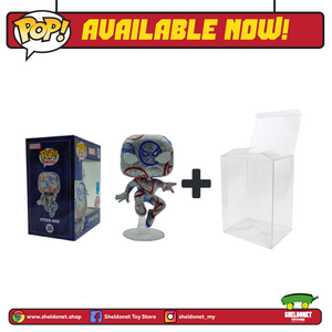 Pop! Artist Series: Patriotic Age - Spider-Man With Choice Of Pop! Protector (Exclusive) - Sheldonet Toy Store