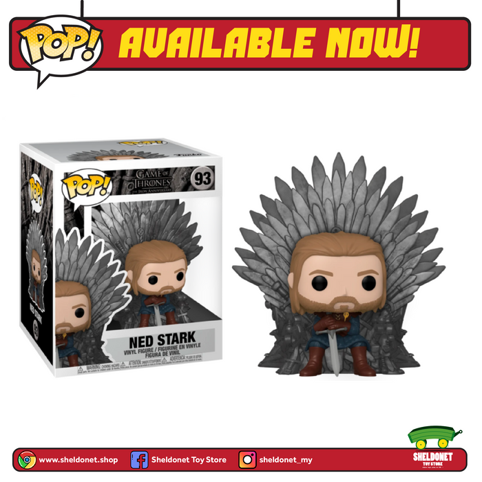 Pop! Deluxe: Game Of Thrones [10th Anniversary] - Ned Stark on Throne