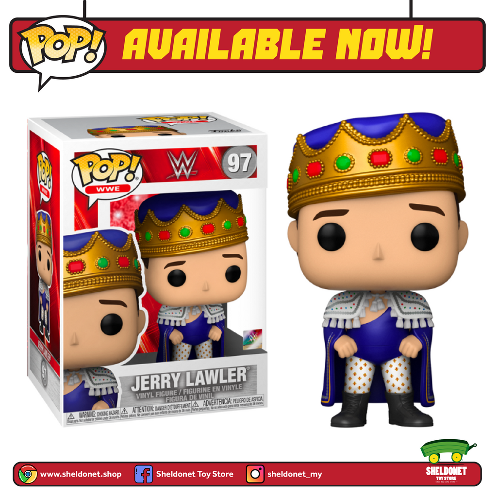 [IN-STOCK] Pop! WWE: Jerry "The King" Lawler [Metallic] - Sheldonet Toy Store