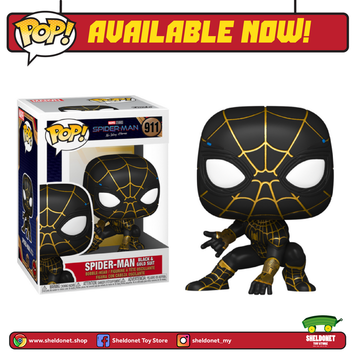 [IN-STOCK] Pop! Marvel: Spider-Man: No Way Home - Spider-Man (Black & Gold Suit)
