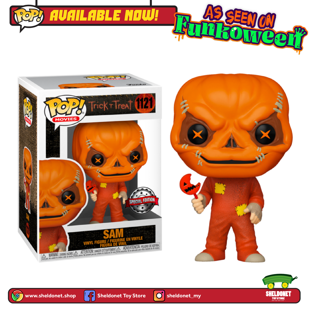 [IN-STOCK] Pop! Movies: Trick r Treat - Unmasked Sam With Lollipop [Exclusive] - Sheldonet Toy Store