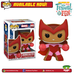 Pop! Marvel: Holiday - Scarlet Witch (Gingerbread Man) - Sheldonet Toy Store
