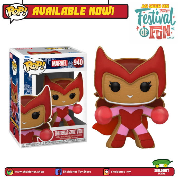 Pop! Marvel: Holiday - Scarlet Witch (Gingerbread Man)