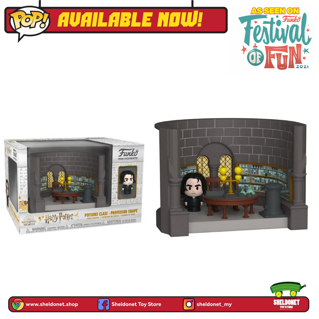 Mini Moments: Harry Potter 20th Anniversary - Professor Snape With Potion Class Diorama - Sheldonet Toy Store