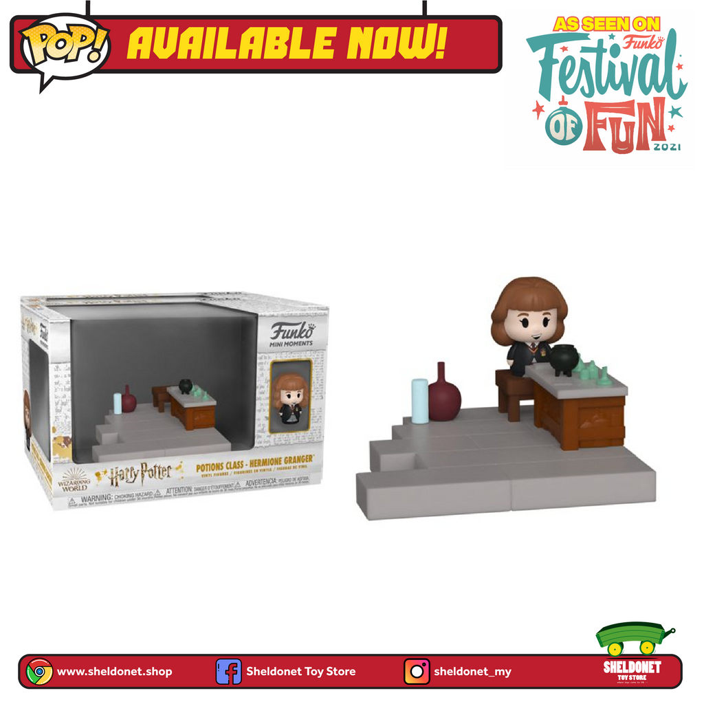 Mini Moments: Harry Potter 20th Anniversary - Hermione Granger With Potion Class Diorama - Sheldonet Toy Store